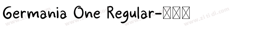 Germania One Regular字体转换